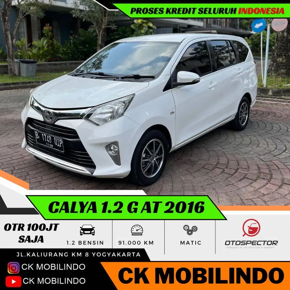 (Dp5jt) Toyota Calya G Matic 2016 ORISINIL Kredit Murah