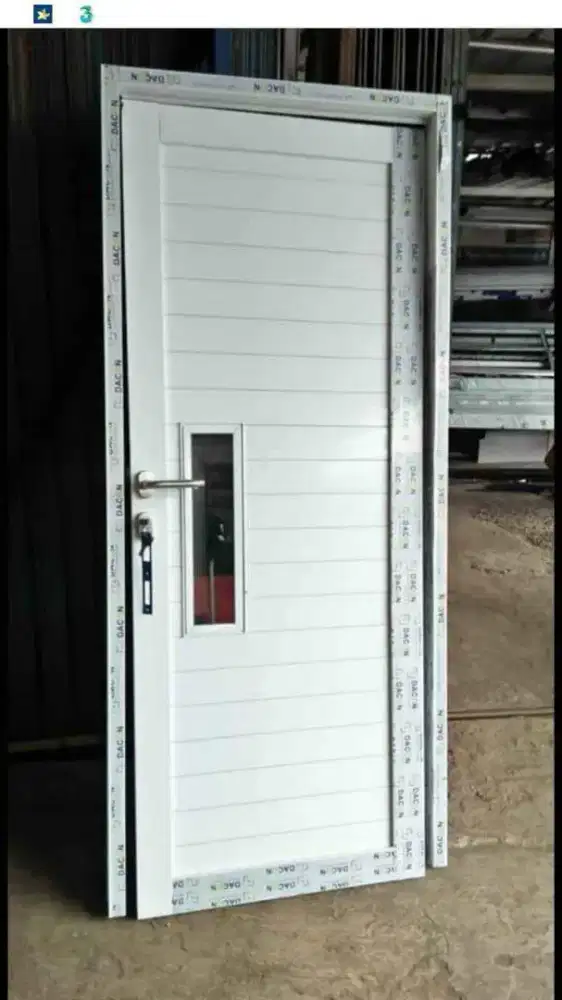 Jual kusen pintu satu dan pintu dua dari bahan aluminium dan kayu