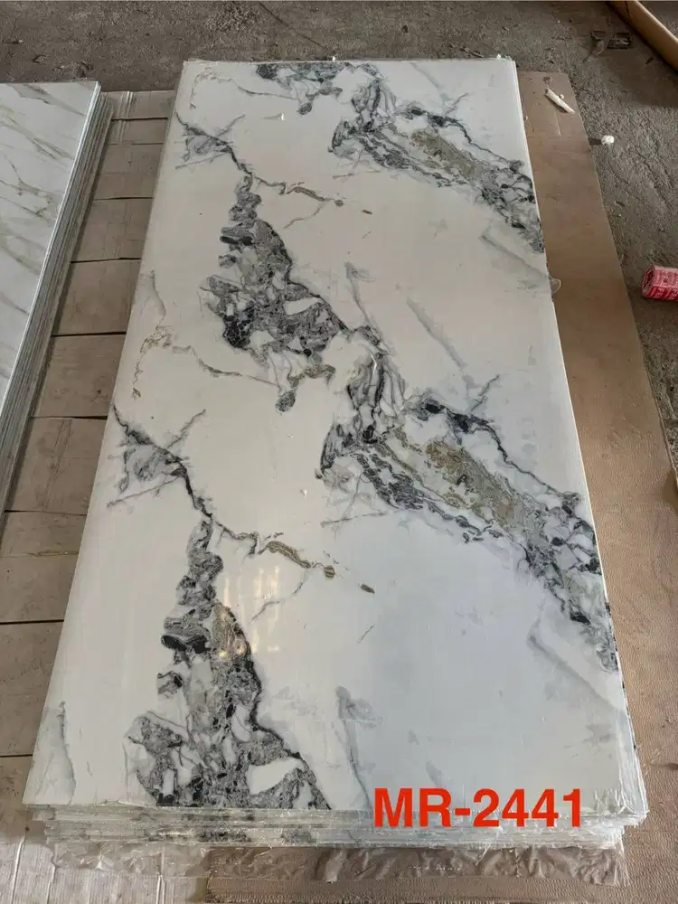 PVC UV Marmer 240 cm & 290 Cm 122 Cm Pvc Dekorasi Dinding Motif Marmer