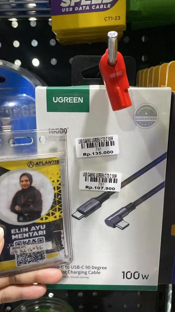 USB GAMING UGREEN C TO C 100w