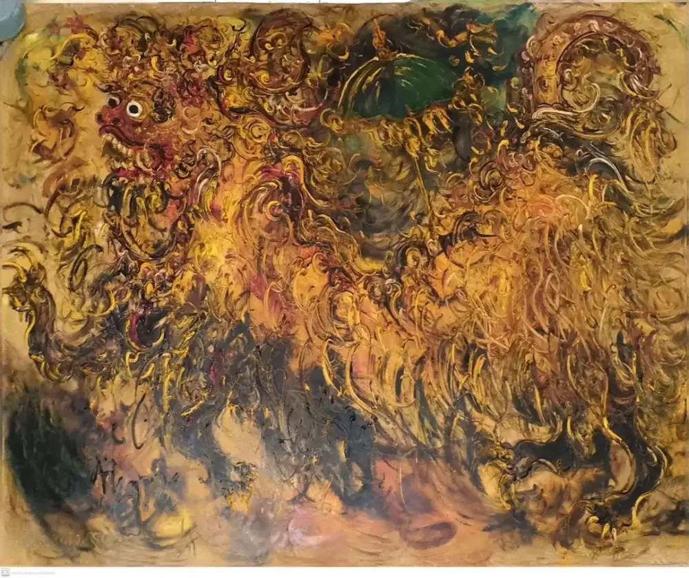 Lukisan 'Barongsai' karya maestro Affandi