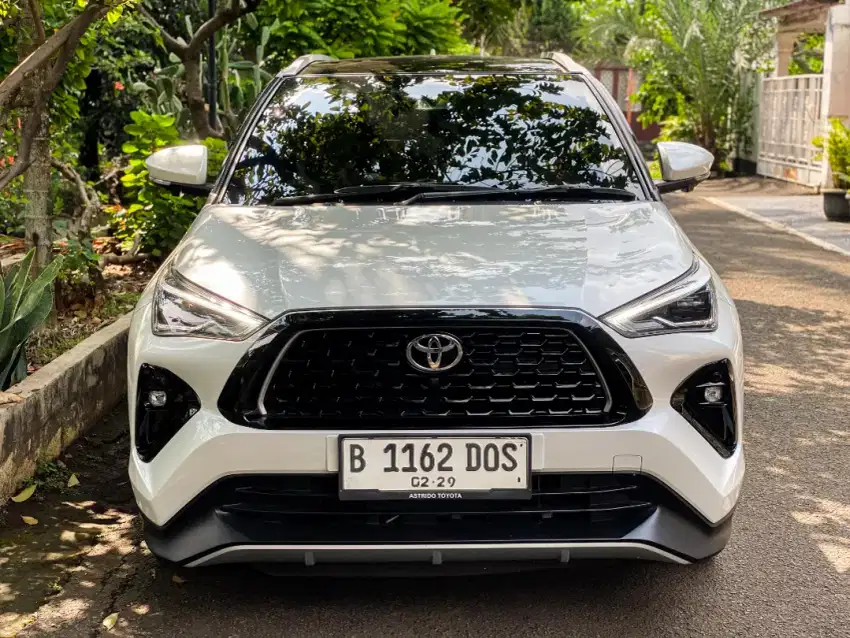 Yaris S TSS HEV Hybrid CVT 2023 Putih DP 14jt Kredit Terbaik SeOLX!