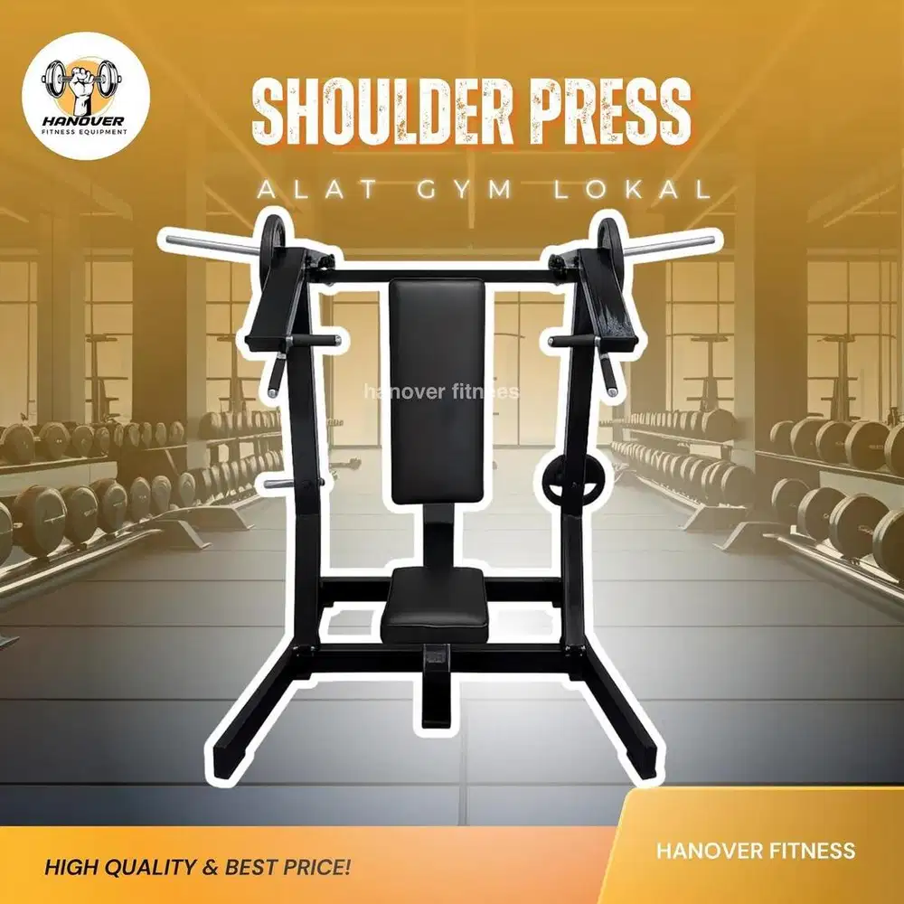 shoulder press plate loaded latihan bahu gym alat fitness