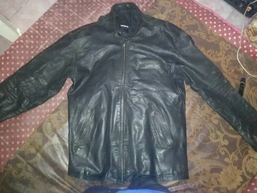 Jaket kulit domba asli
