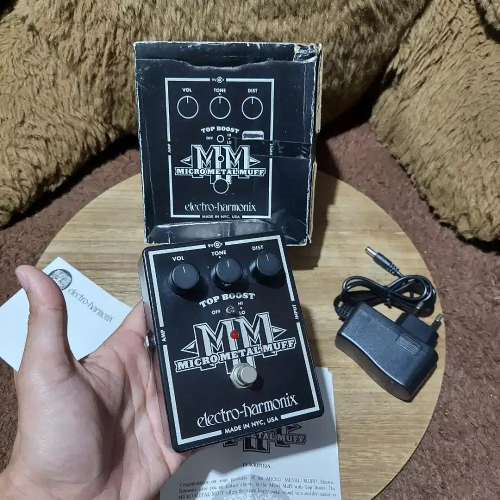 Efek Gitar EHX Micro Metal Muff Top Boost MM electro-harmonix pedal fx