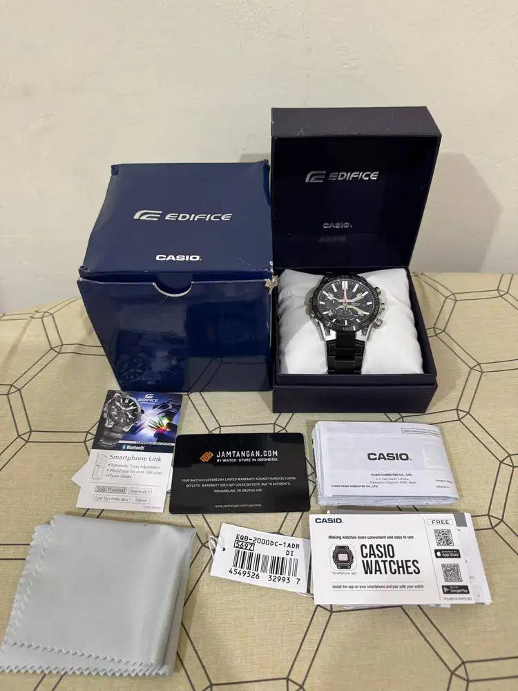 Casio Jam Tangan Pria Edifice EQB-2000DC-1ADR Sospensione Men