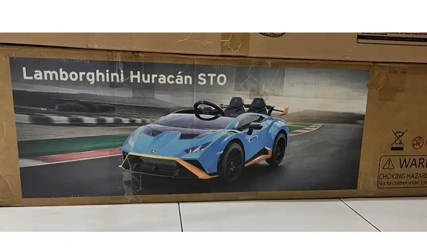 dijual Mobil aki anak Lamborghini Hurican STO 24 Volt, ban karet