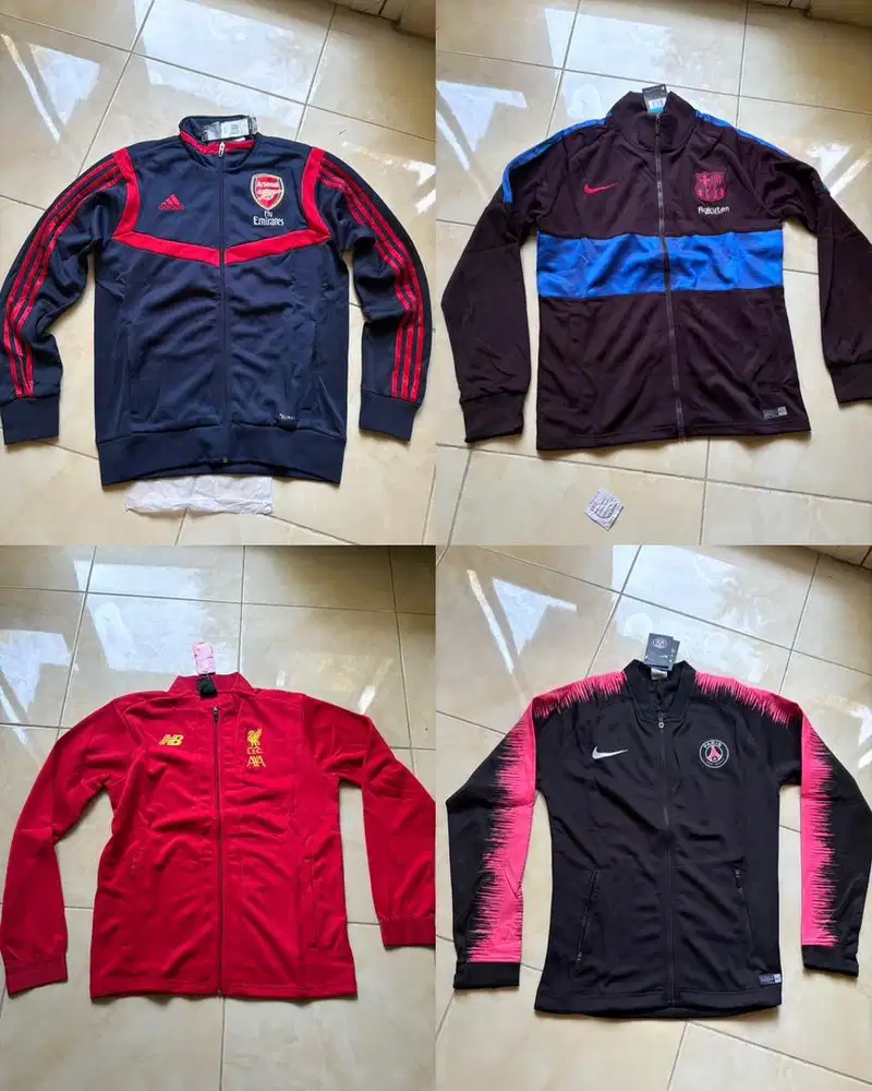 Jaket tractop club bola import GO
