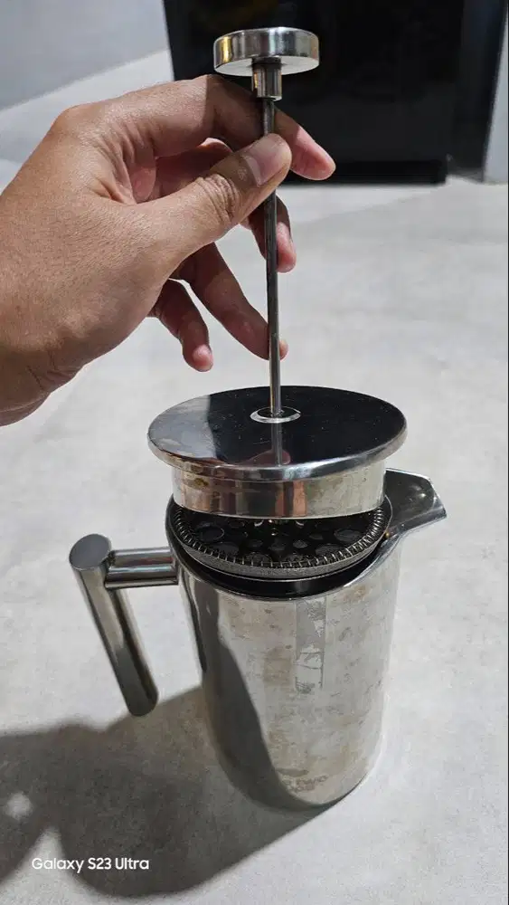 Teko Vakum dan French Press One Two Cup (Garage Sale)