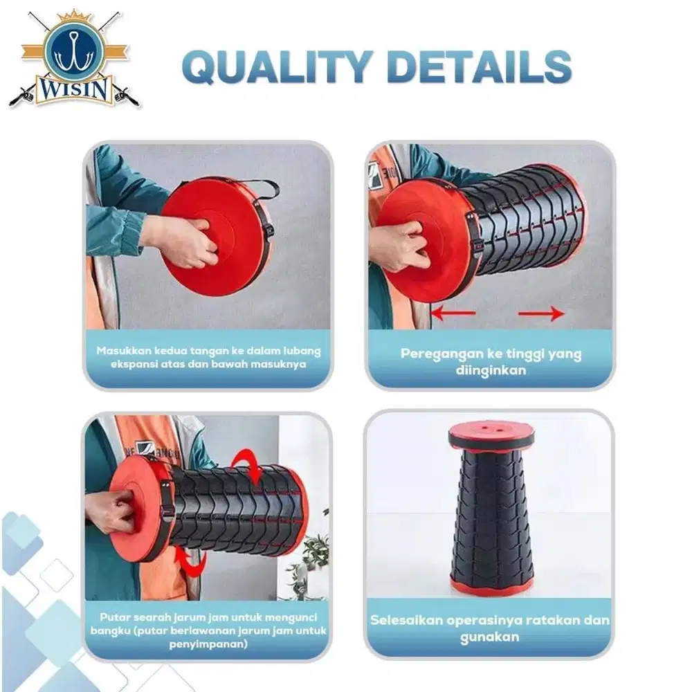 Kursi Lipat Portable 150kg (Garage Sale)