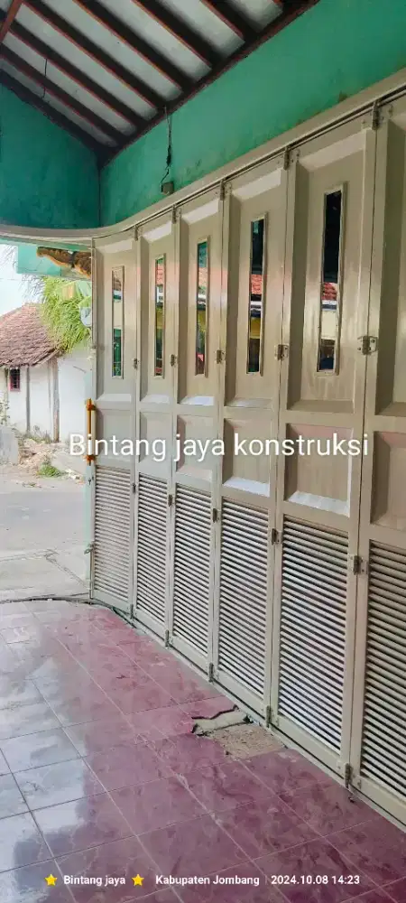 Pintu garasi sliding putar mewah
