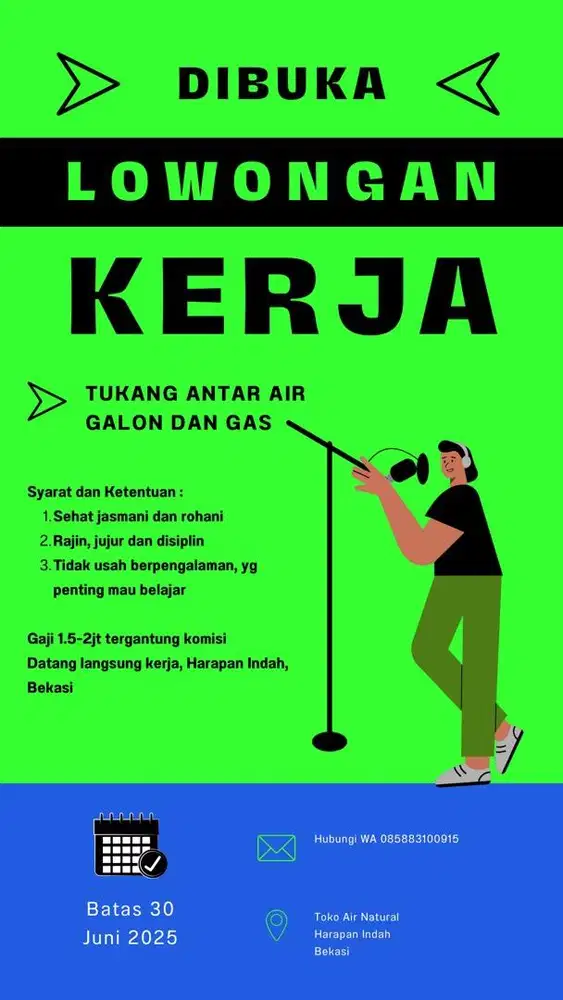 Tukang antar air galon