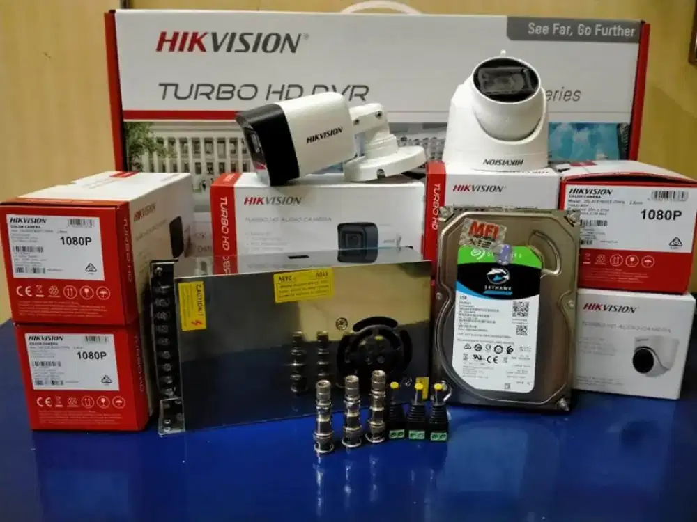 Paket Pasang Kamera Pengawas Cctv Jernih HD Hikvision Fullset Jepara