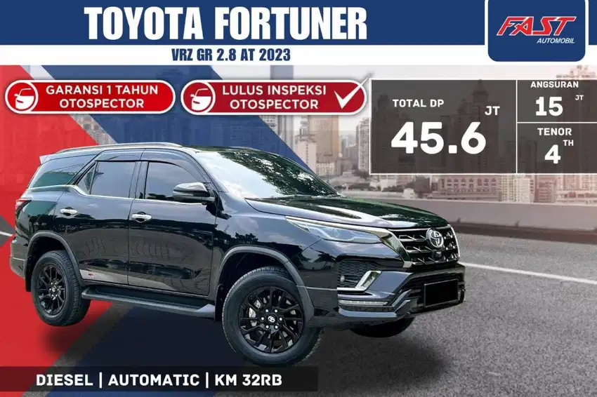 TOYOTA FORTUNER VRZ GR 2023 2.8 AT LOW KM.32RB & PAJAK PANJANG #F5ST