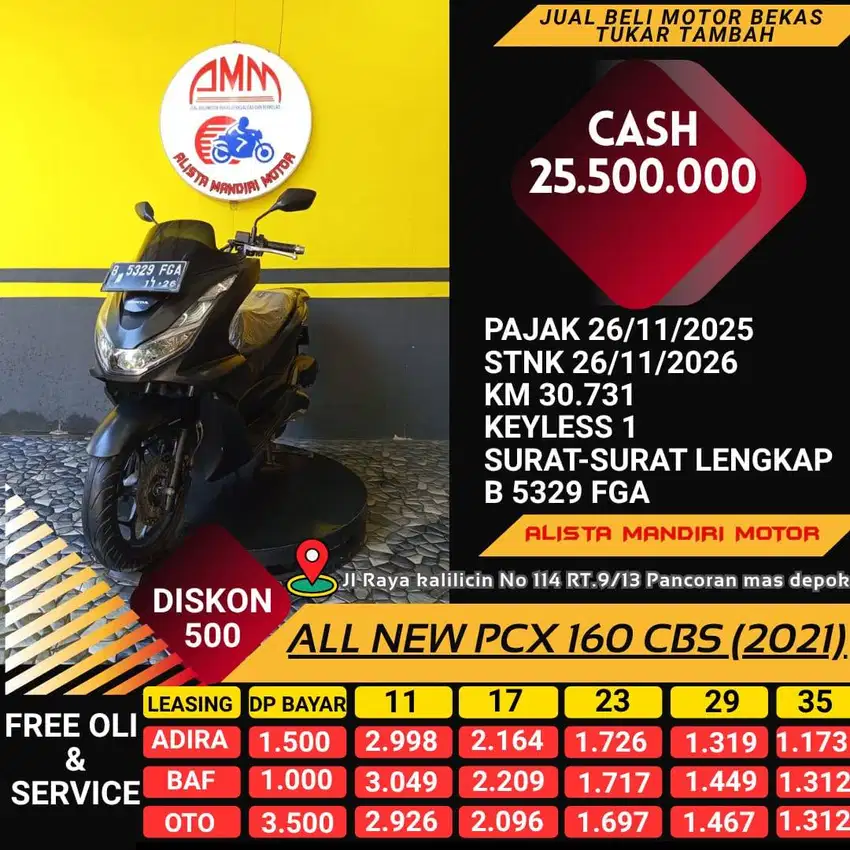 KM 30RB RASA BARU ALL NEW PCX 160 CBS 2021