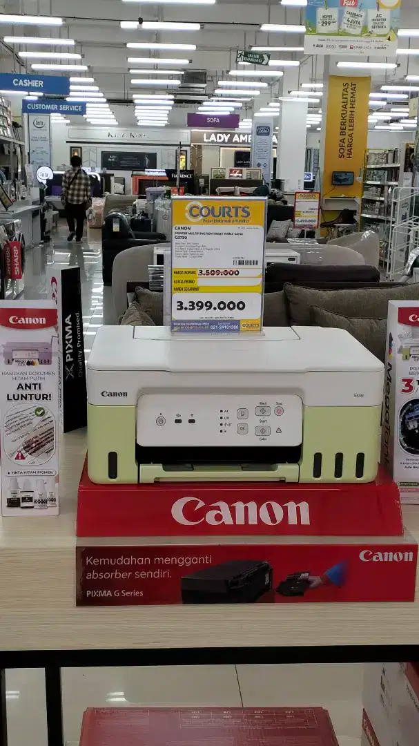 CANON PRINTER MULTIFUNCTION INKJET PIXMA G3730