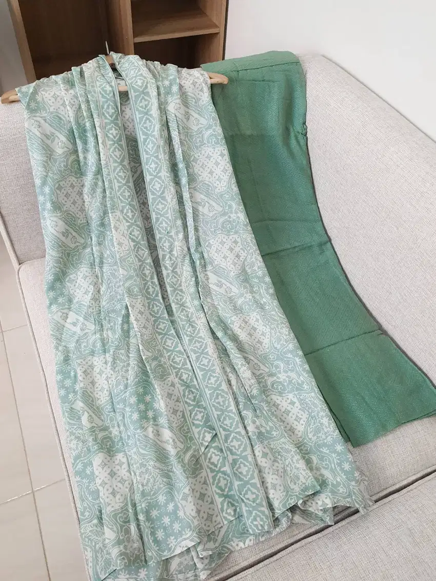 ONE SET ATASAN OUTER BATIK DAN BAWAHAN KULOT HIGHWAIST ONESET