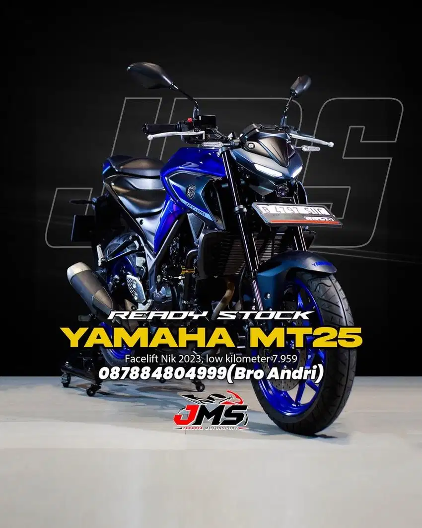 YAMAHA MT25 FACELIFT NIK 2023 BERGARANSI