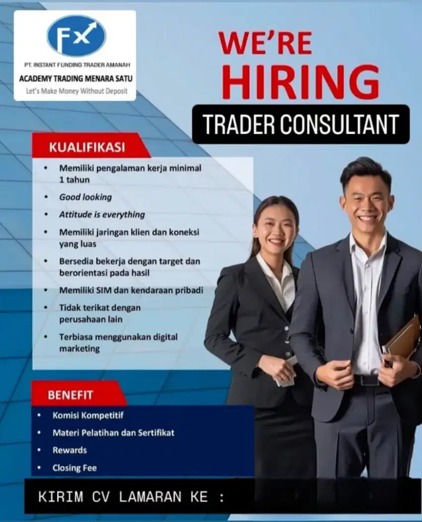 Lowongan konsultan trader