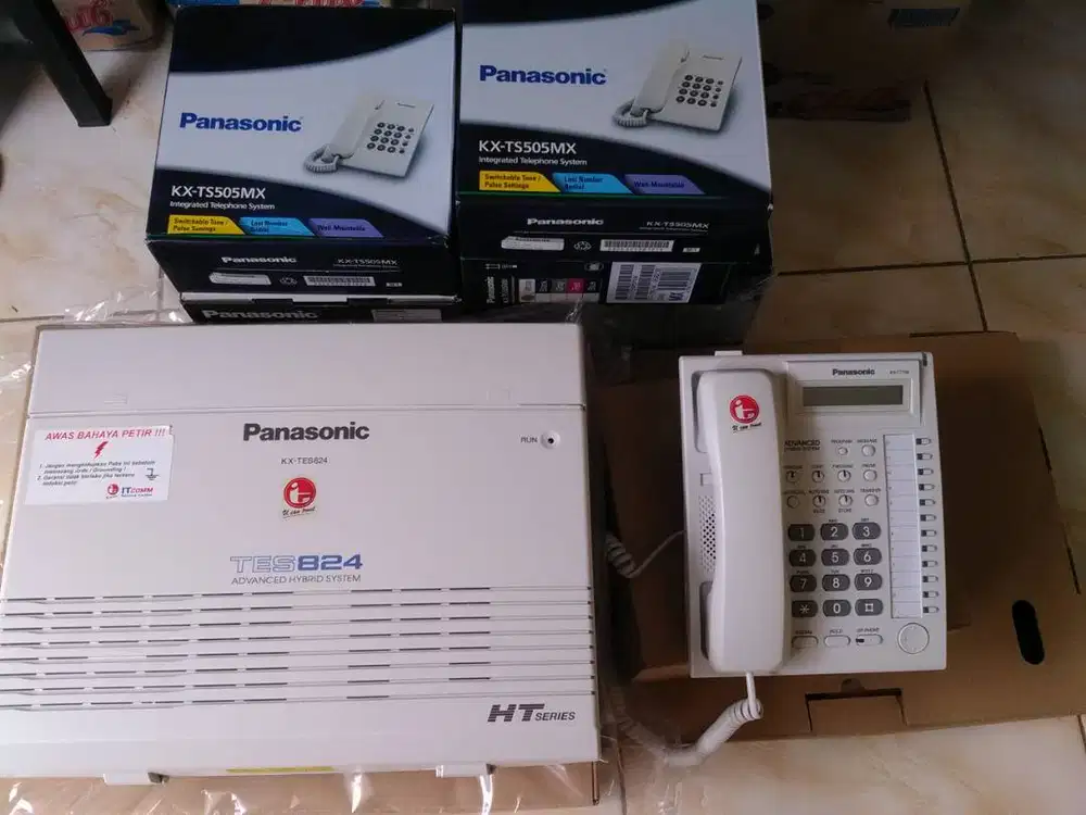 Paket Pemasangan PABX Panasonic 8,16 dan 24 ext Baru dan Orisinil