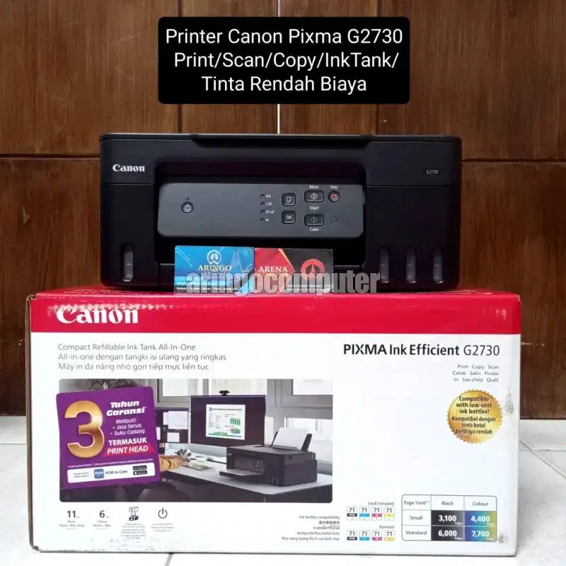 Printer Canon G 2730 Baru Dan Bergaransi Resmi