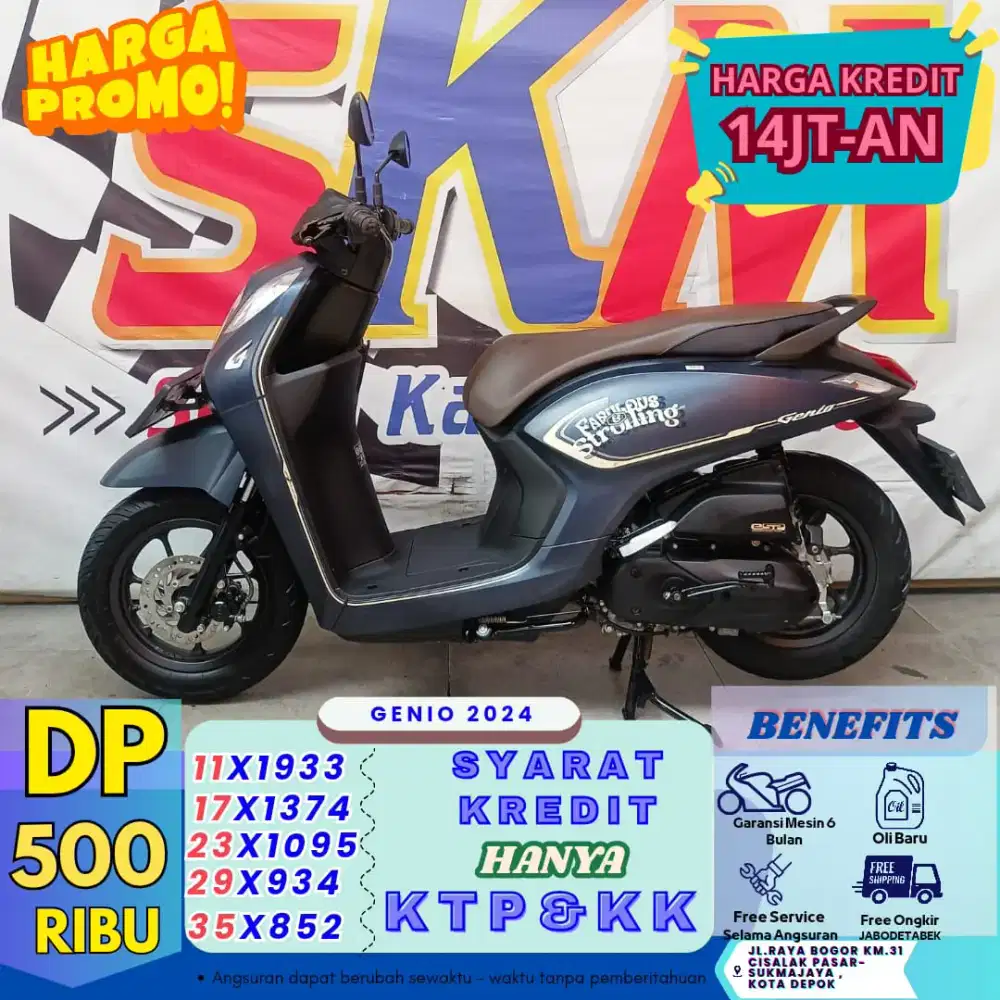Ready stok Honda Genio th 2024 cash/credit