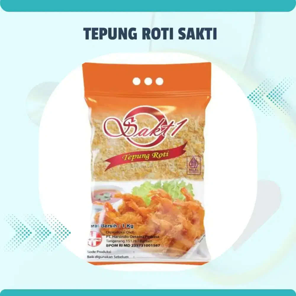Tepung Roti Murah / Tepung Panir merk SAKTI 1kg