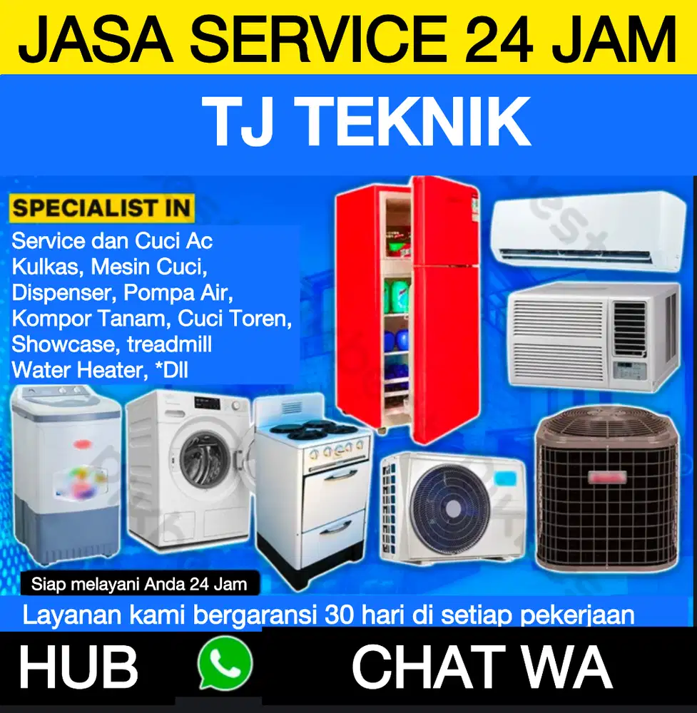 Service Mesin Cuci, AC, Kulkas, Freezerbox, Dispenser. Buduran