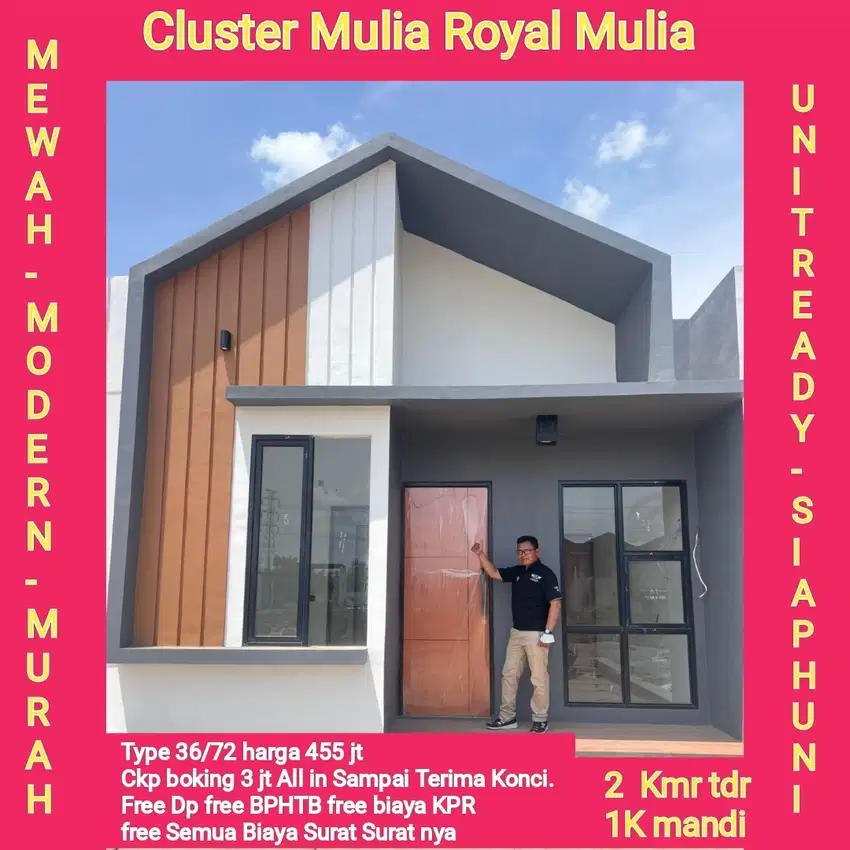 Mewah Rumah nya, Strategis lokasinya Tanpa DP KPR nya
