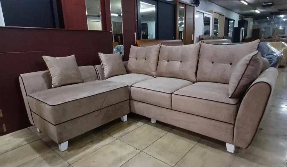 Sofa l Putus tangan Oval Full List double hitam