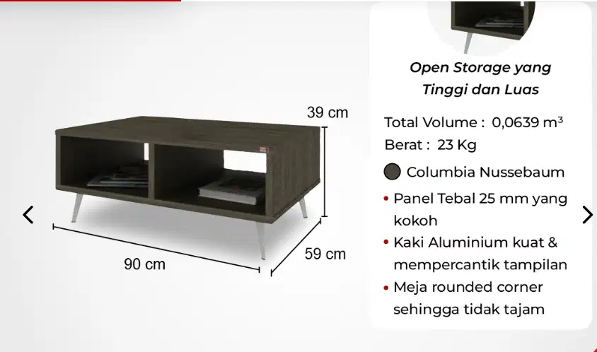 coffee table nexa