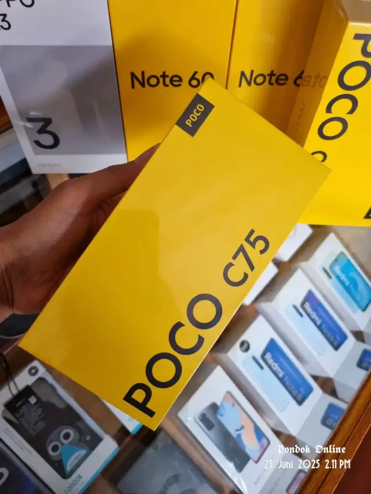 POCO C75 6/128 GARANSI RESMI BARU GREEN