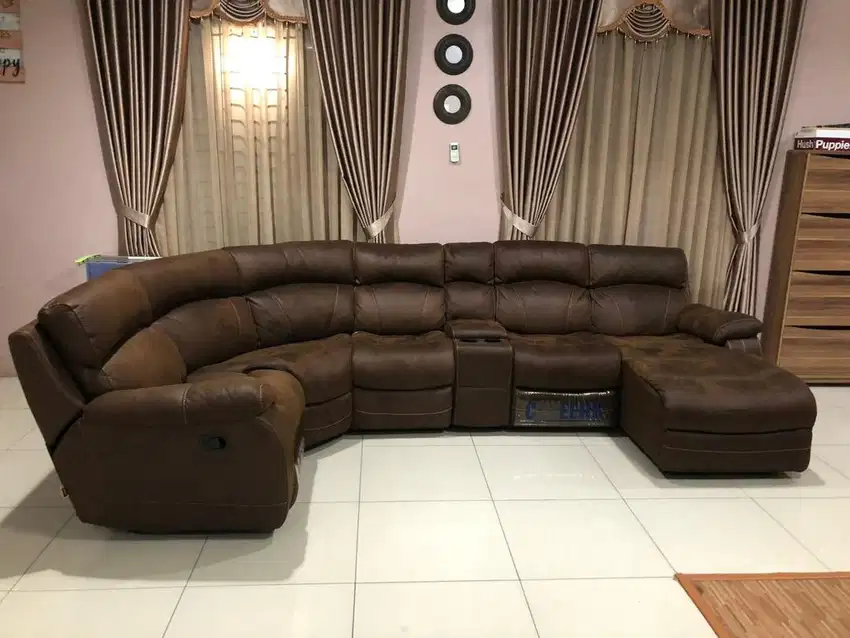 Sofa Cheers Mc Leod Recliner Reclining Cokelat