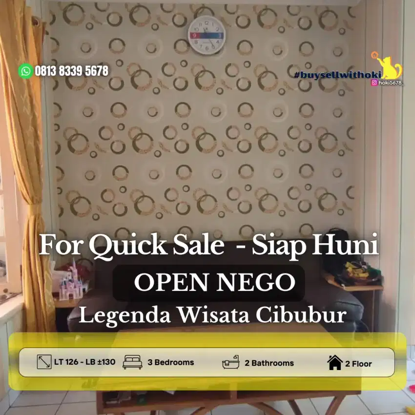 RUMAH KOTA WISATA]CIBUBUR,BEKASI,BOGOR,DEPOK,BSD,JAKARTA SELATAN,TEBET
