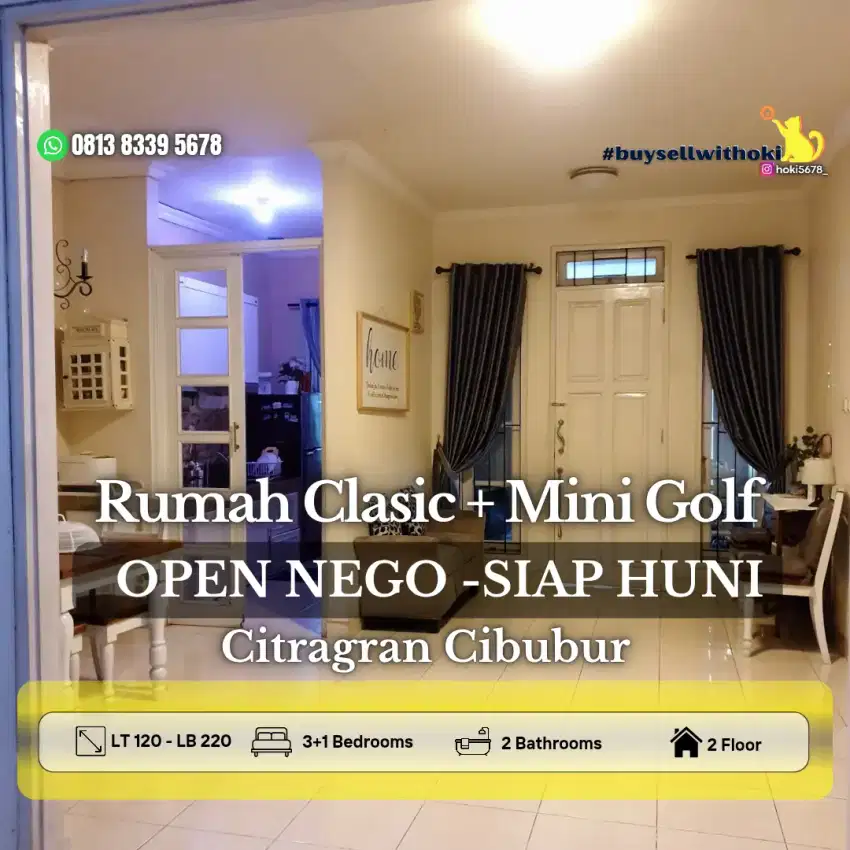 RUMAH CITRAGRAN]CIBUBUR,BEKASI,DEPOK,BOGOR,BSD,JAKARTA SELATAN,TEBET