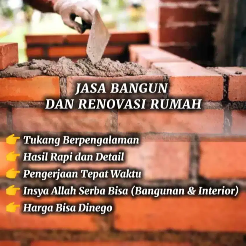 Tukang Bangunan & Jasa Pasang Interior