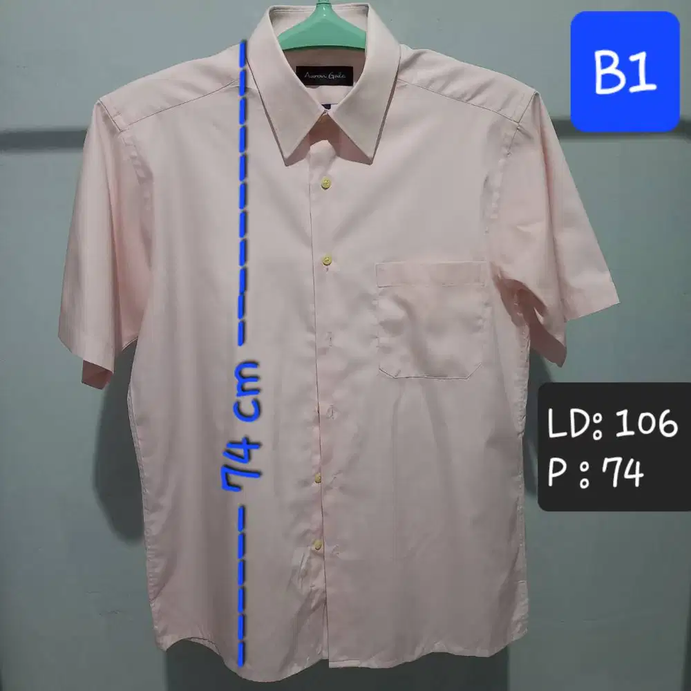 Kemeja Lengan Pendek Pria AaronGale