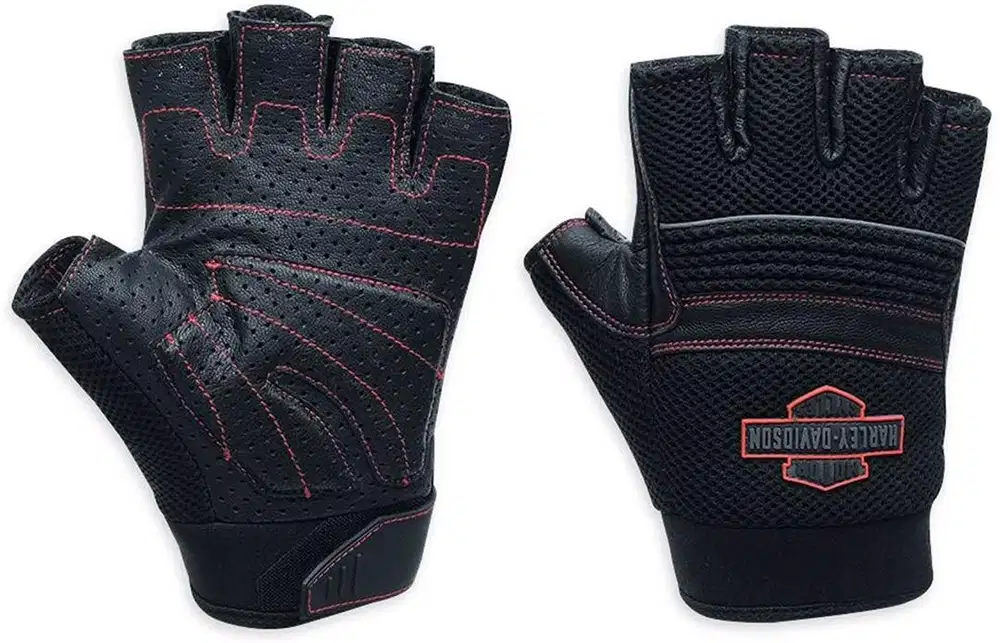 Glove harley davidson dragbar fingerless