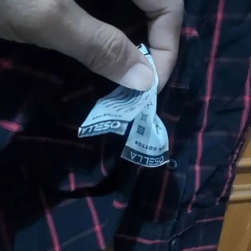 Terjual - Kemeja Flanel Brand Osella Original Indonesia Size M - 98%