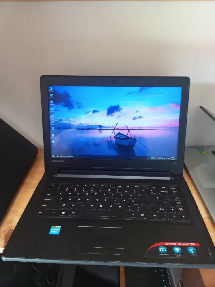 Lenovo Ideapad 300 Intel N3050 RAM 4GB Storage 500GB 14 slim 3 Jam