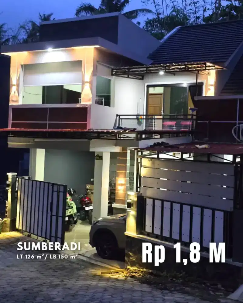 Dijual Rumah Mewah Bonus Furniture dekat Pasar Cebongan