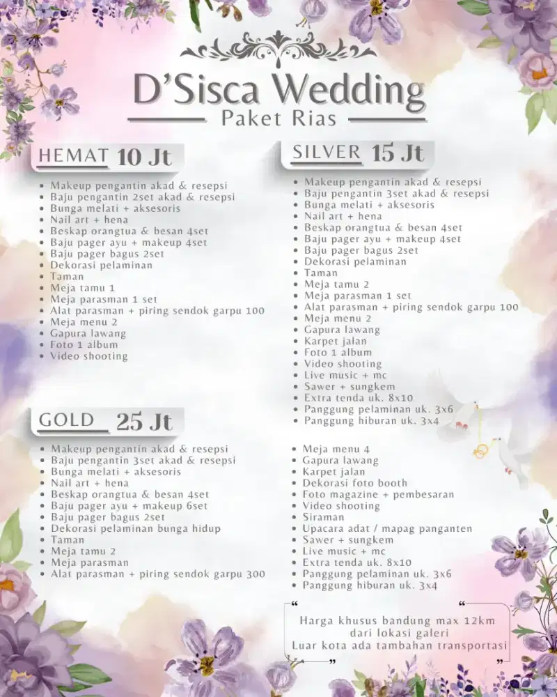 Wedding / rias pengantin murah mewah berkwalitas