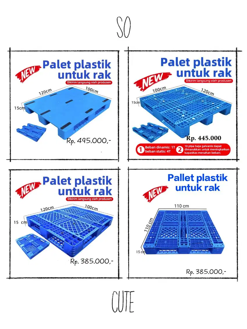 Pallet plastik palet plastik