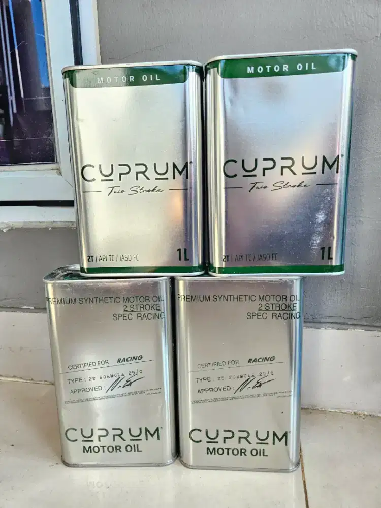 Oli samping Cuprum , 2t racing dan biasa
