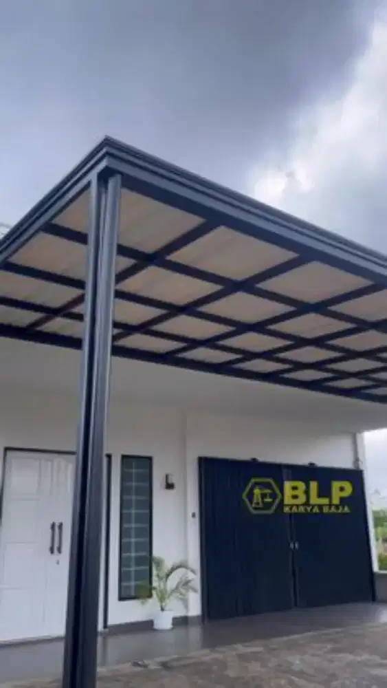 Bengkel las Lampung Kanopi minimalis modern anti karat