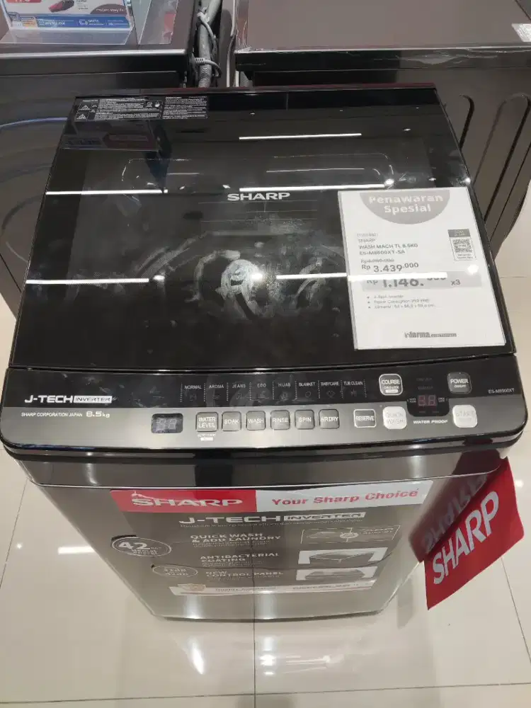 MESIN CUCI SHARP 8,5KG