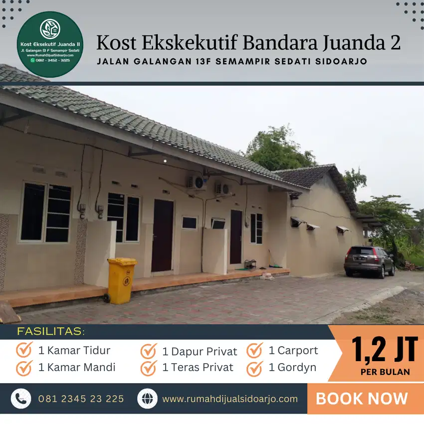 Kos Eksekutif Bandara Juanda II, Harga Hemat, Fasilitas Lengkap