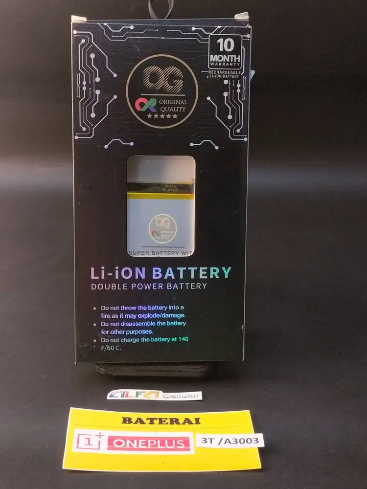 Baterai OnePlus 3T A3003 Baterai OnePlus 6T A6010 A6013/7/A7000 ORI