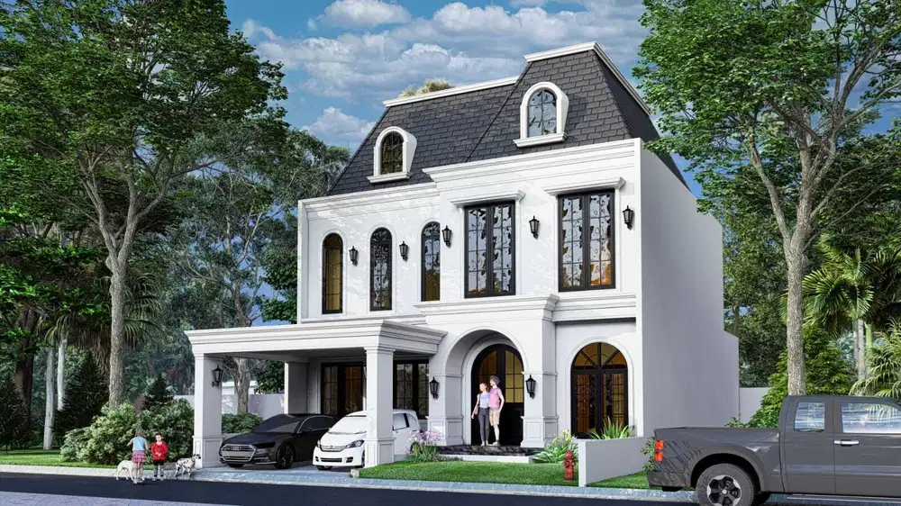 Rumah Bagus American Classic ada Swimming Pool diBintaro Sektor9.14685