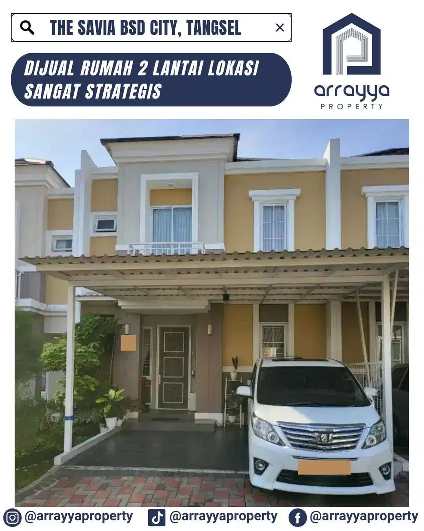 DIJUAL CEPAT RUMAH LANGKA DI CLUSTER THE SAVIA BSD 'AHB177
